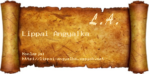 Lippai Angyalka névjegykártya